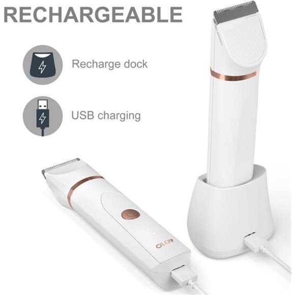 Bikini Trimmer Women - Wet/Dry Body Shaver Groomer, Replaceable Ceramic Blade - Picture 5 of 5